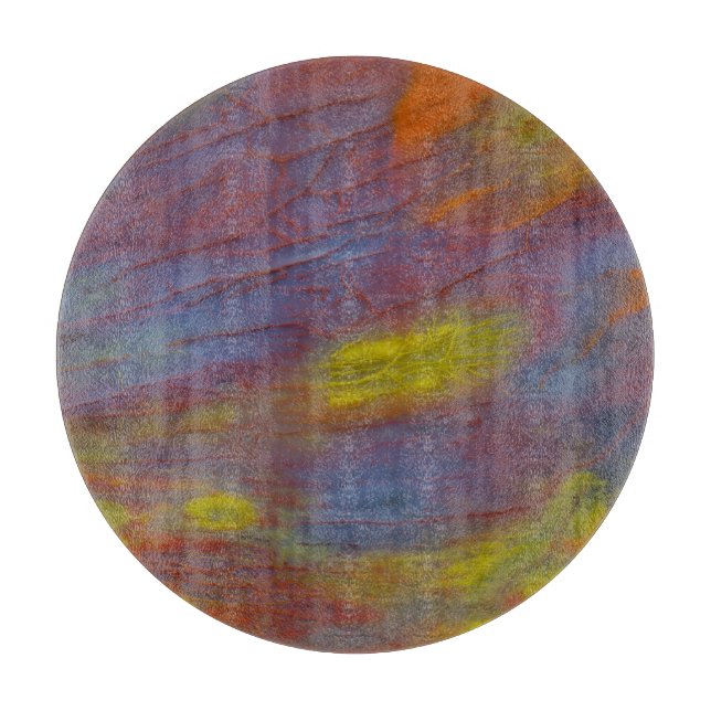 Versteinertes Holz Nah Schneidebrett (Vorderseite)