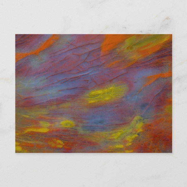 Versteinertes Holz Nah-up Postkarte (Vorderseite)