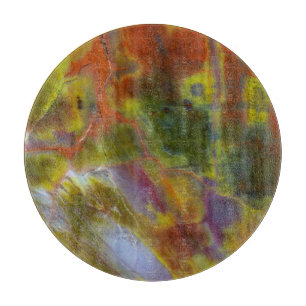 Versteinertes Regenbogenholz Schneidebrett