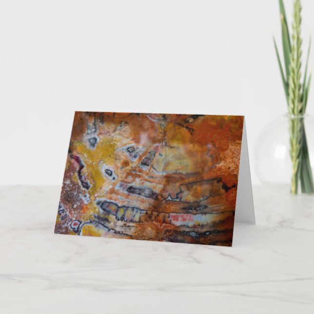 versteinertes Wood Brown Karte (Vorderseite)