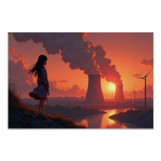 Verstimmung bei Sonnenuntergang Poster