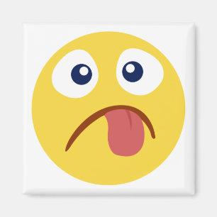 Verstopfte Tongue Emojia Magnet