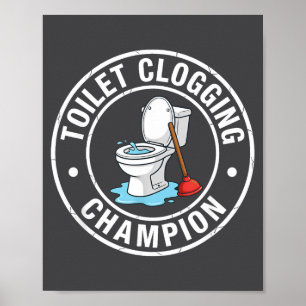 Verstopfungs-Toiletten-Meister-Club Poster