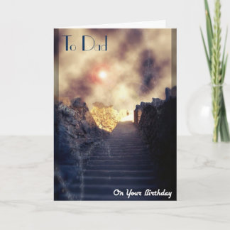 Verstorbener Vater/Vater zum Geburtstag Karte