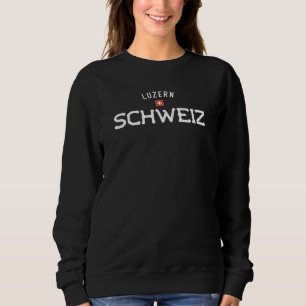 Verstörte Luzern Schweiz (Luzerne Schweiz) Sweatshirt