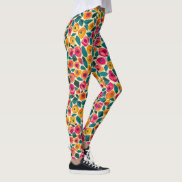 Verstreute Blumige Liebe Leggings