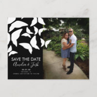 Verstreute Schmetterlinge Save the Date Fotopostka