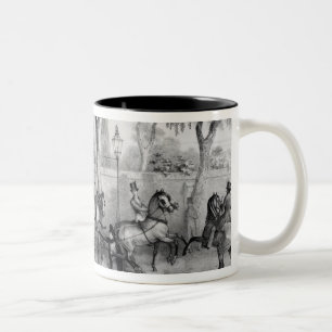 Versuch Edward Oxfords, Königin zu ermorden Zweifarbige Tasse