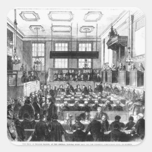 Versuch von William Palmer Quadratischer Aufkleber