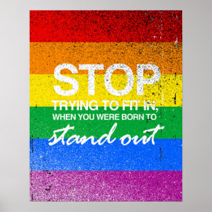 VERSUCHEN, EINZUHALTEN POSTER