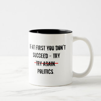 Versuchen Sie die politische Tasse