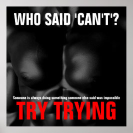 Versuchen Sie, einen inspirierenden Angebotserfolg Poster