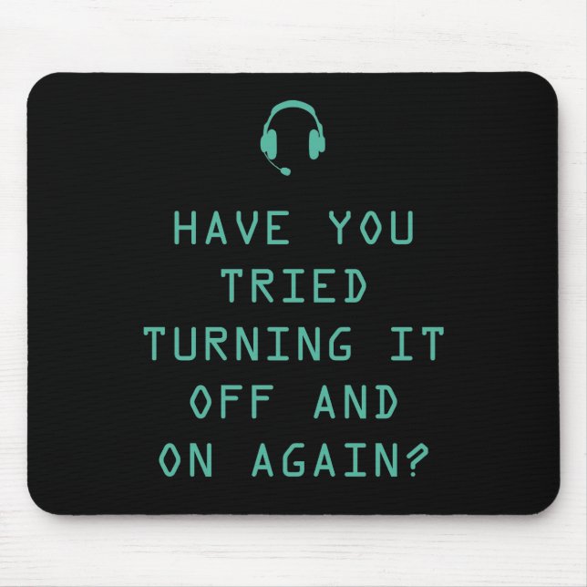 Versuchen Sie es ein- und auszuschalten? Technolog Mousepad (Vorne)