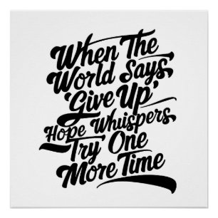 Versuchen Sie es noch einmal Poster