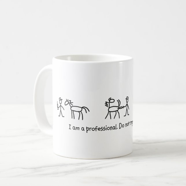 Versuchen Sie nicht dieses zu Hause (tierärztlich) Kaffeetasse (Vorderseite Links)