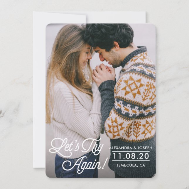 Versuchen wir es noch einmal mit der Aufschiebungs Einladung (Vorderseite)