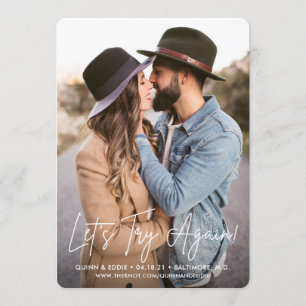 Versuchen wir es noch einmal mit der Postponierung Einladung