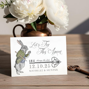 Versuchen wir es noch einmal   Vintage Alice im Wu Save The Date