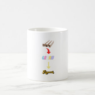 Versuch's. Lernen Sie. Wieder von vorne. T-Shirt f Kaffeetasse