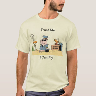 VersuchsSpaß-Luftfahrt-Cartoon T-Shirt