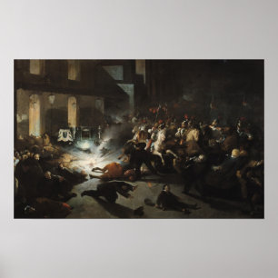 Versuchte Ermordung von Kaiser Napoleon Poster