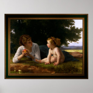 Versuchung von William Bouguereau Poster