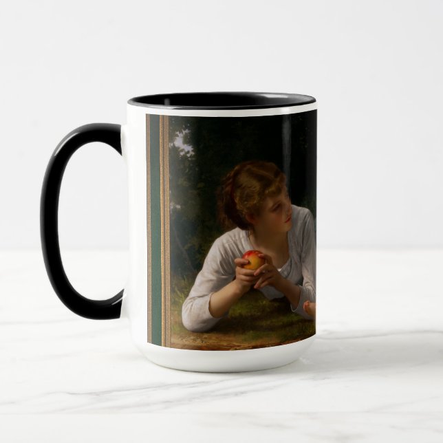 Versuchung von William Bouguereau Tasse (Links)
