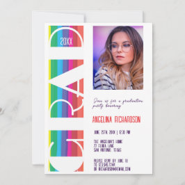 Vertaler Regenbogen GRAD Jahr Abschlussfoto Ankündigung
