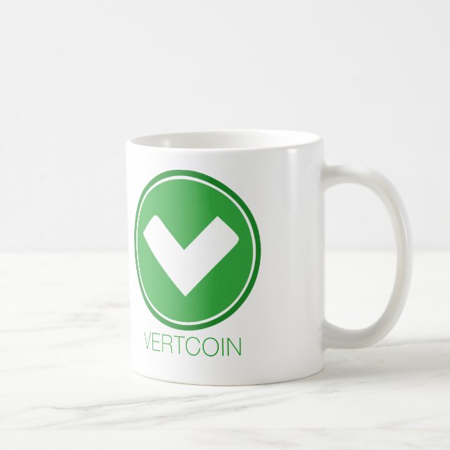 Vertcoin Klassiker-Tasse Tasse (Rechts)