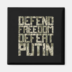 Verteidige Freiheit Schütze Ukraine Ukraine Unters Magnet