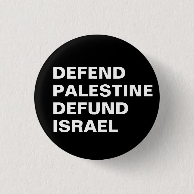 Verteidigen Palästina verteidigen Israel - Israel  Button (Vorderseite)