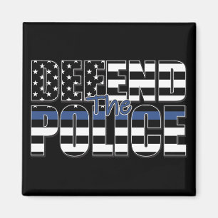 VERTEIDIGEN SIE DIE POLIZEI-blaue Linie Magnet