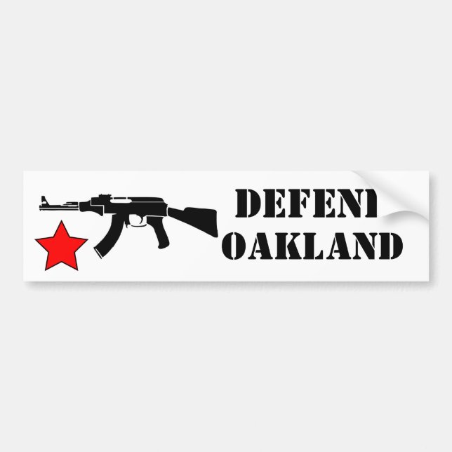 Verteidigen Sie Oakland-Aufkleber Autoaufkleber (Vorne)