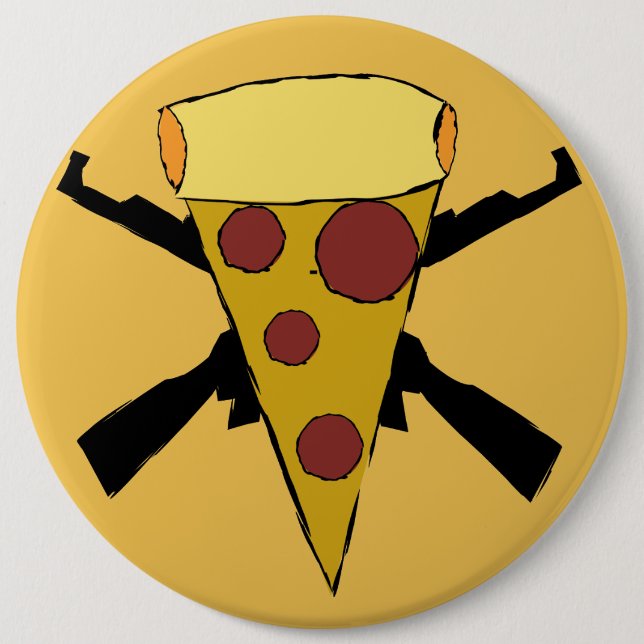 Verteidigen Sie Pop-Punkpizza-Button Button (Vorderseite)