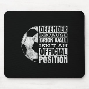Verteidiger Backsteinmauer Position Sport Fußll Ll Mousepad