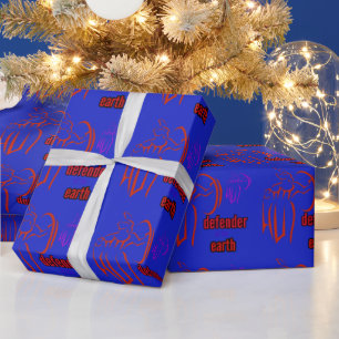 Verteidiger der Erde Geschenkpapier