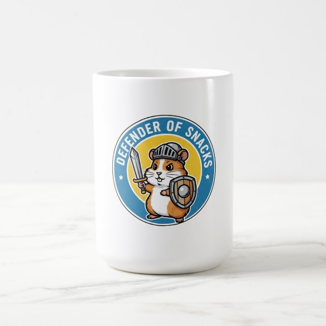 Verteidiger der Snacks Hamster Kaffeetasse (Mittel)