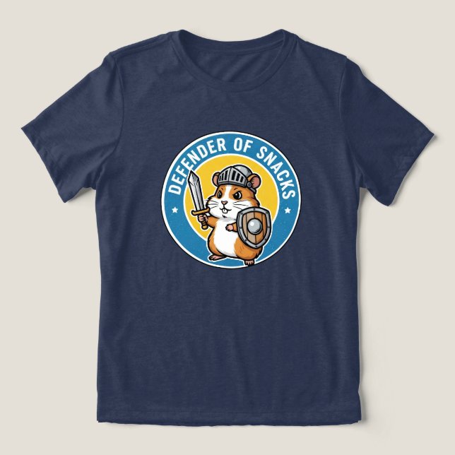 Verteidiger der Snacks Hamster Tri-Blend Shirt (Design Vorderseite)