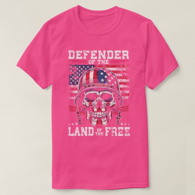 Verteidiger des Landes der Freie T-Shirt (Design vorne)