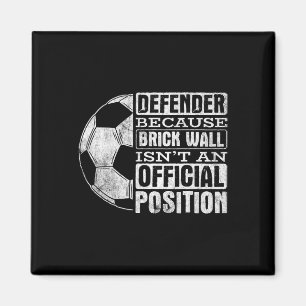 Verteidiger-Ziegelwand-Position-Sport Fußll Ll Soc Magnet