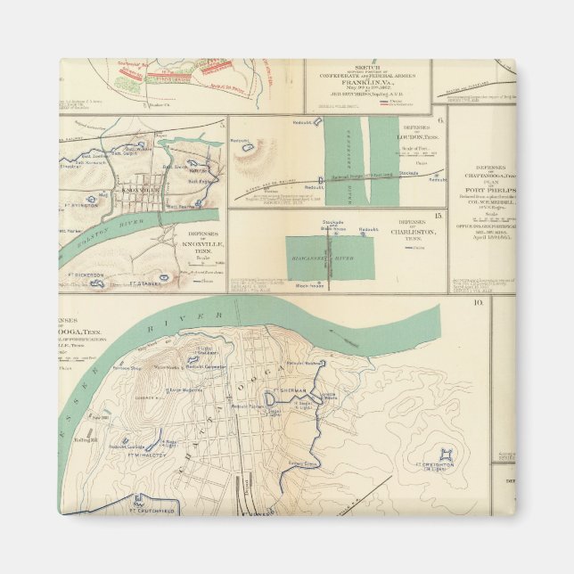 Verteidigung Chattanooga Magnet (Vorne)