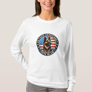 Verteidigung der Demokratie - Abstimmung blau - De T-Shirt