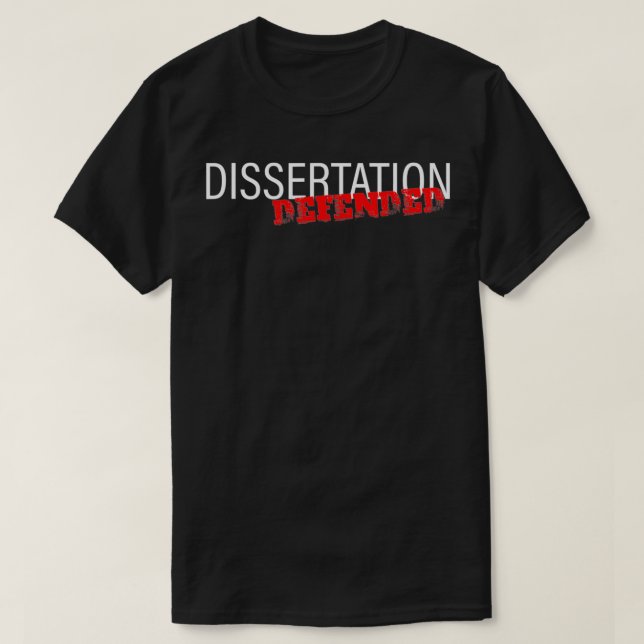 Verteidigung der Dissertation T-Shirt (Design vorne)