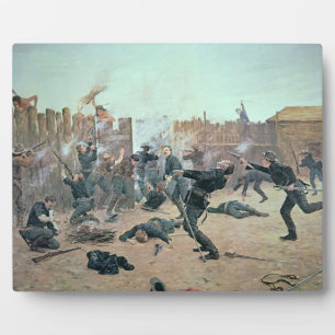 Verteidigung der Festung: Amerikanische Ureinwohne Fotoplatte