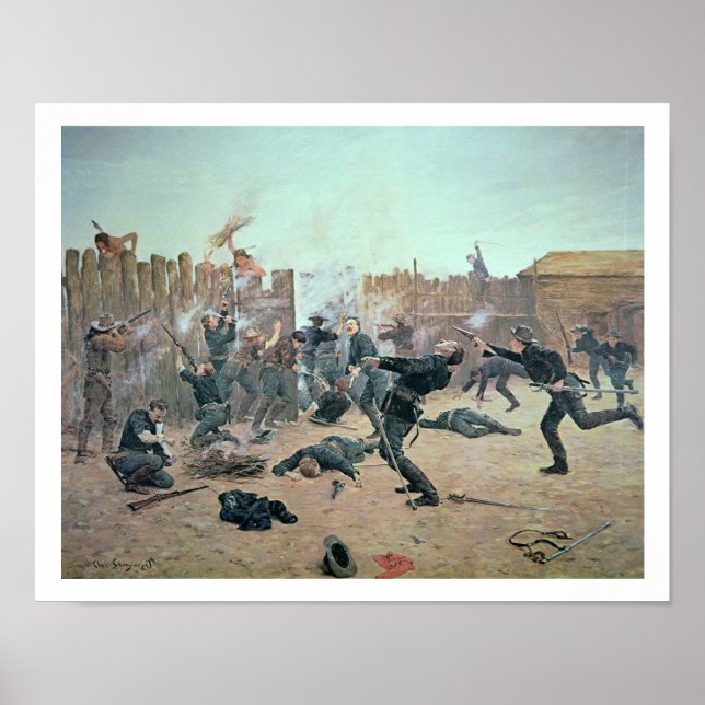 Verteidigung der Festung: Amerikanische Ureinwohne Poster (Vorne)