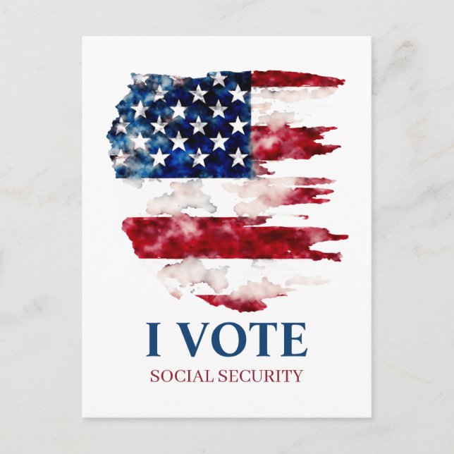 Verteidigung der Politik der sozialen Sicherheit Postkarte (Vorderseite)