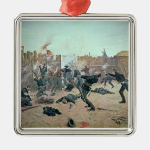 Verteidigung des Forts: Amerikanischer Ureinwohner Ornament Aus Metall