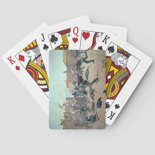 Verteidigung des Forts: Amerikanischer Ureinwohner Spielkarten (Rückseite)