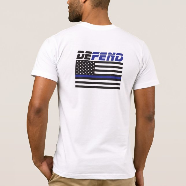 Verteidigung des T - Shirt der Polizei (Rückseite)
