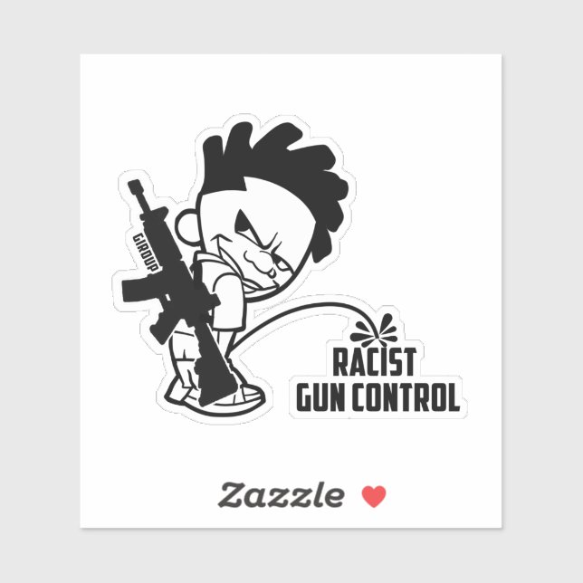 Verteidigung | Kontrolle von Gun Aufkleber (Blatt)